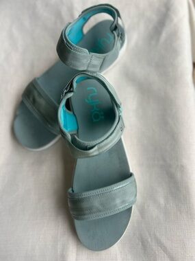 Ryka Teal Open-Toe Adjustable Strap Sandals
